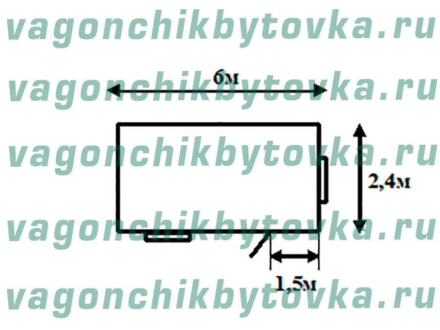 Вагончик для дачи 6м